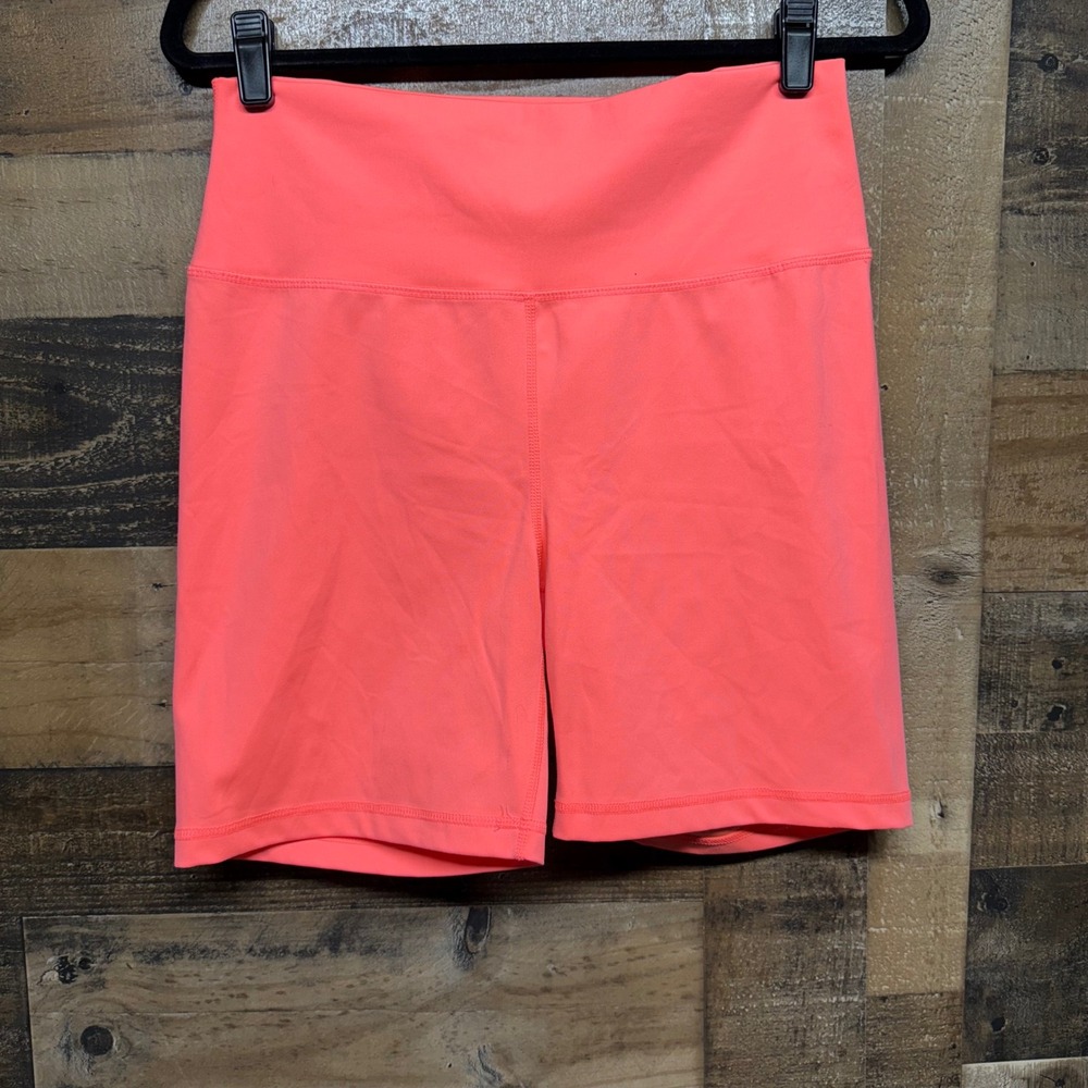 Yogalicious Lux XXL Coral Pink Bike Shorts High Waist Athletic Activewear